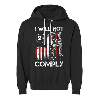 I Will Not Comply 2nd Amendment Gun Owner Garment-Dyed Fleece Hoodie