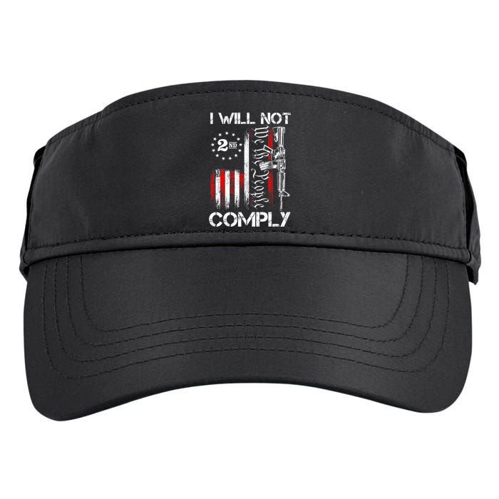 I Will Not Comply 2nd Amendment Gun Owner Adult Drive Performance Visor