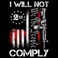 I Will Not Comply 2nd Amendment Gun Owner 16 in Basic Backpack