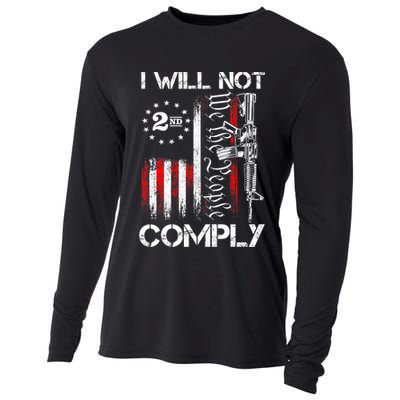 I Will Not Comply 2nd Amendment Gun Owner Cooling Performance Long Sleeve Crew