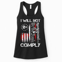 I Will Not Comply 2nd Amendment Gun Owner Womens Tank Top