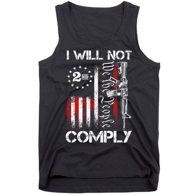 I Will Not Comply 2nd Amendment Gun Owner Tank Top