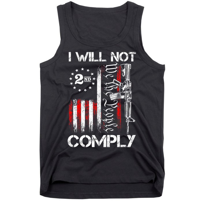 I Will Not Comply 2nd Amendment Gun Owner Tank Top