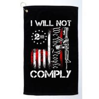 I Will Not Comply 2nd Amendment Gun Owner Golf Towel