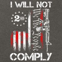 I Will Not Comply 2nd Amendment Gun Owner Cotton Canvas Backpack