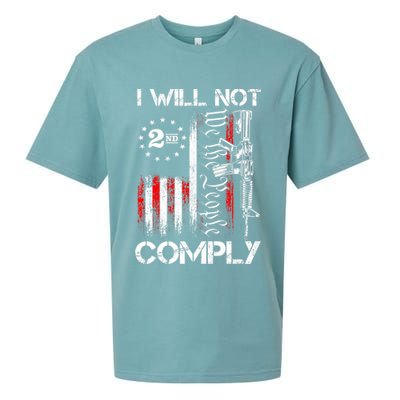 I Will Not Comply 2nd Amendment Gun Owner Sueded Cloud Jersey T-Shirt