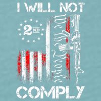 I Will Not Comply 2nd Amendment Gun Owner Sueded Cloud Jersey T-Shirt