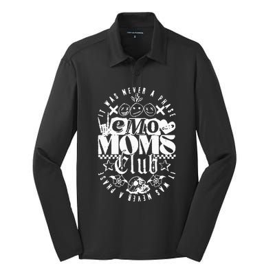 It Was Never A Phase Emo Moms Club Silk Touch Performance Long Sleeve Polo