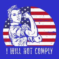 I Will Not Comply Mousepad