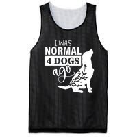 I Was Normal 4 Dogs Ago Funny Dog Lovers Mesh Reversible Basketball Jersey Tank