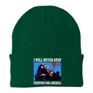 I Will Never Stop Fighting For America Knit Cap Winter Beanie