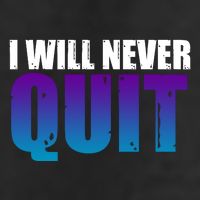 I Will Never Quit Suicide Prevention 7 Panel Mesh Trucker Snapback Hat