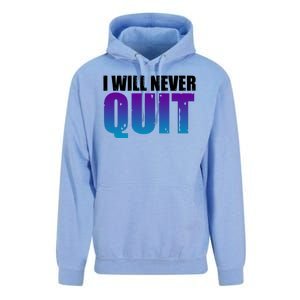 I Will Never Quit Suicide Prevention Unisex Surf Hoodie