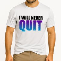 I Will Never Quit Suicide Prevention Cooling Performance Crew T-Shirt