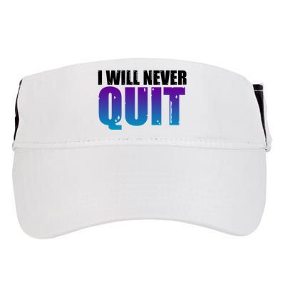 I Will Never Quit Suicide Prevention Adult Drive Performance Visor