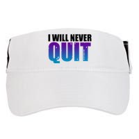 I Will Never Quit Suicide Prevention Adult Drive Performance Visor