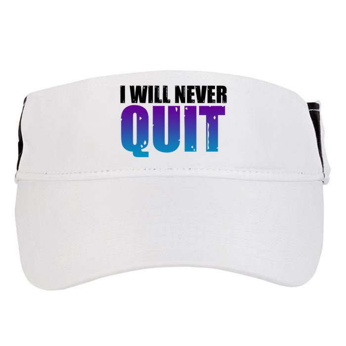 I Will Never Quit Suicide Prevention Adult Drive Performance Visor
