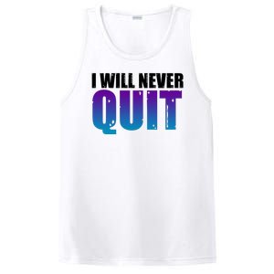 I Will Never Quit Suicide Prevention PosiCharge Competitor Tank