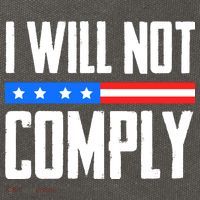 I Will Not Comply No Mandates American Flag Medical Freedom Cotton Canvas Backpack