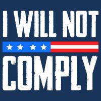I Will Not Comply No Mandates American Flag Medical Freedom Sustainable Knit Beanie