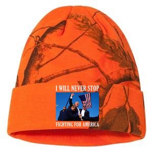 I Will Never Stop Fighting For America Kati Licensed 12" Camo Beanie