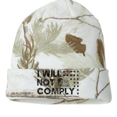 I Will Not Comply Gadsden Flag Patriotic Kati Licensed 12" Camo Beanie