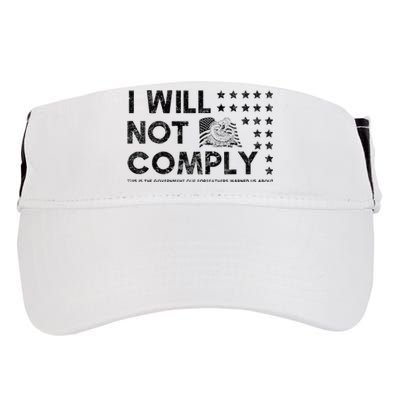 I Will Not Comply Gadsden Flag Patriotic Adult Drive Performance Visor