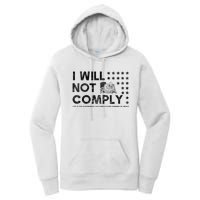 I Will Not Comply Gadsden Flag Patriotic Women's Pullover Hoodie