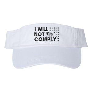 I Will Not Comply Gadsden Flag Patriotic Valucap Bio-Washed Visor