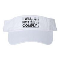 I Will Not Comply Gadsden Flag Patriotic Valucap Bio-Washed Visor