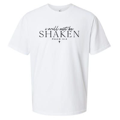 I Will Not Be Shaken Christian Minimal Christian Sueded Cloud Jersey T-Shirt