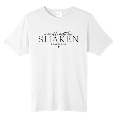 I Will Not Be Shaken Christian Minimal Christian Tall Fusion ChromaSoft Performance T-Shirt