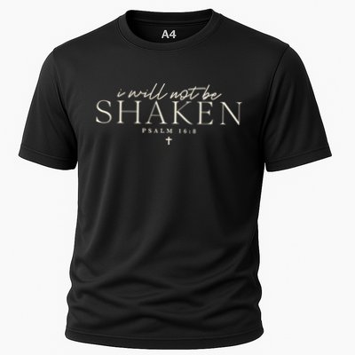 I Will Not Be Shaken Christian Minimal Performance Shirt