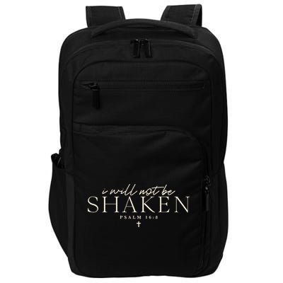 I Will Not Be Shaken Christian Minimal Impact Tech Backpack