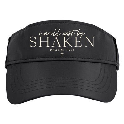 I Will Not Be Shaken Christian Minimal Adult Drive Performance Visor