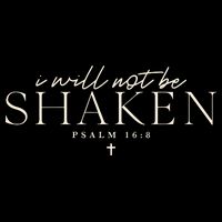 I Will Not Be Shaken Christian Minimal 16 in Basic Backpack