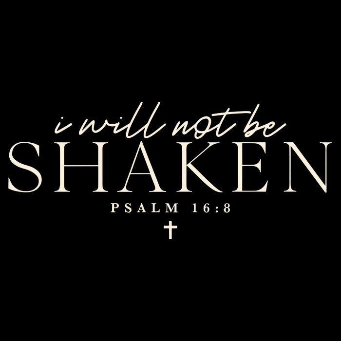 I Will Not Be Shaken Christian Minimal 16 in Basic Backpack