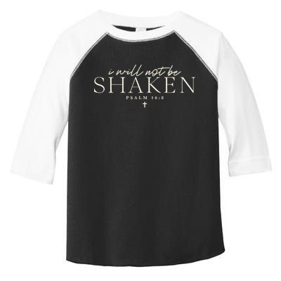 I Will Not Be Shaken Christian Minimal Toddler Fine Jersey T-Shirt