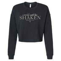 I Will Not Be Shaken Christian Minimal Cropped Pullover Crew