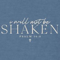 I Will Not Be Shaken Christian Minimal Garment-Dyed Sweatshirt