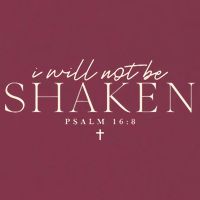 I Will Not Be Shaken Christian Minimal 16oz Travel Tumbler
