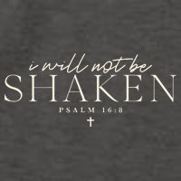 I Will Not Be Shaken Christian Minimal Vector Backpack