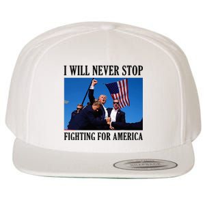 I Will Never Stop Fighting For America Wool Snapback Cap