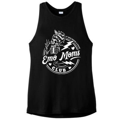 It Was Never A Phase Emo Moms Club MotherS Day Skeleton Ladies PosiCharge Tri-Blend Wicking Tank