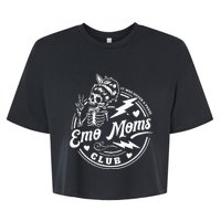 It Was Never A Phase Emo Moms Club MotherS Day Skeleton Bella+Canvas Jersey Crop Tee