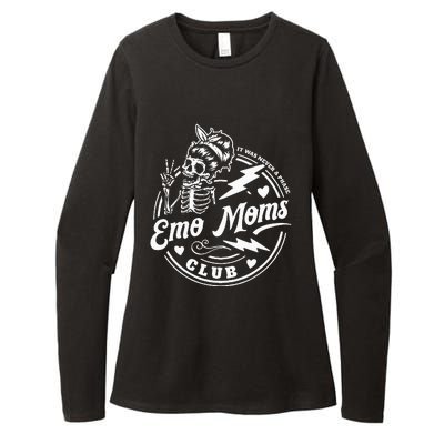 It Was Never A Phase Emo Moms Club MotherS Day Skeleton Womens CVC Long Sleeve Shirt