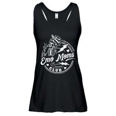 It Was Never A Phase Emo Moms Club MotherS Day Skeleton Ladies Essential Flowy Tank