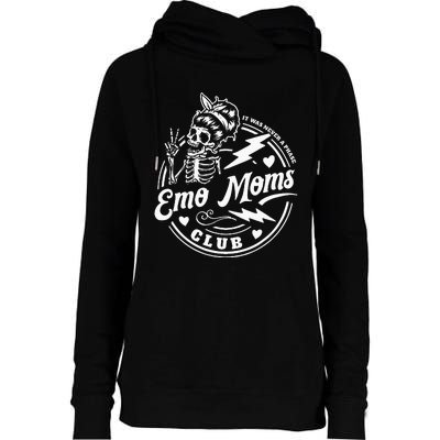 It Was Never A Phase Emo Moms Club MotherS Day Skeleton Womens Funnel Neck Pullover Hood