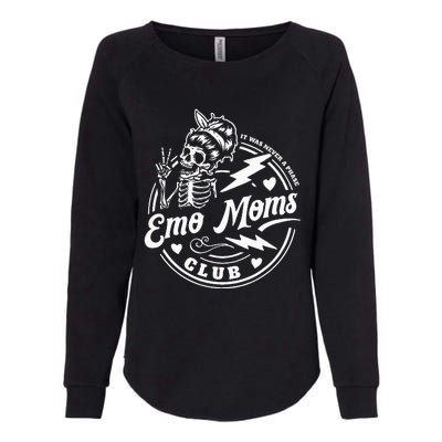 It Was Never A Phase Emo Moms Club MotherS Day Skeleton Womens California Wash Sweatshirt