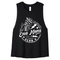 It Was Never A Phase Emo Moms Club MotherS Day Skeleton Women's Racerback Cropped Tank